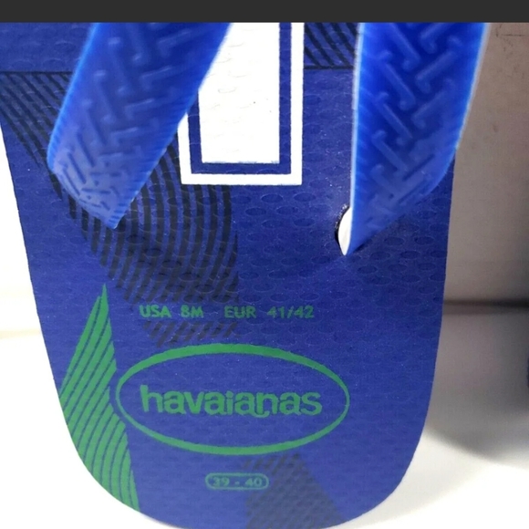 Havaianas Brasil Brazil Neymar #10 Flip Flop Sandals Football Soccer Sz. 8M main image 5
